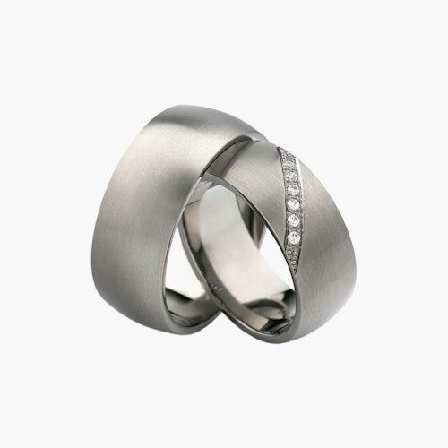 Obrączki ślubne: tytan, półokrągłe, 9 mm